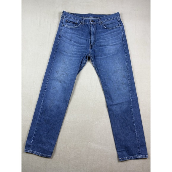 Levi's Other - Levis 505 Mens Jeans 36x33 Straight Leg Medium Wash Distressed Workwear Pants
